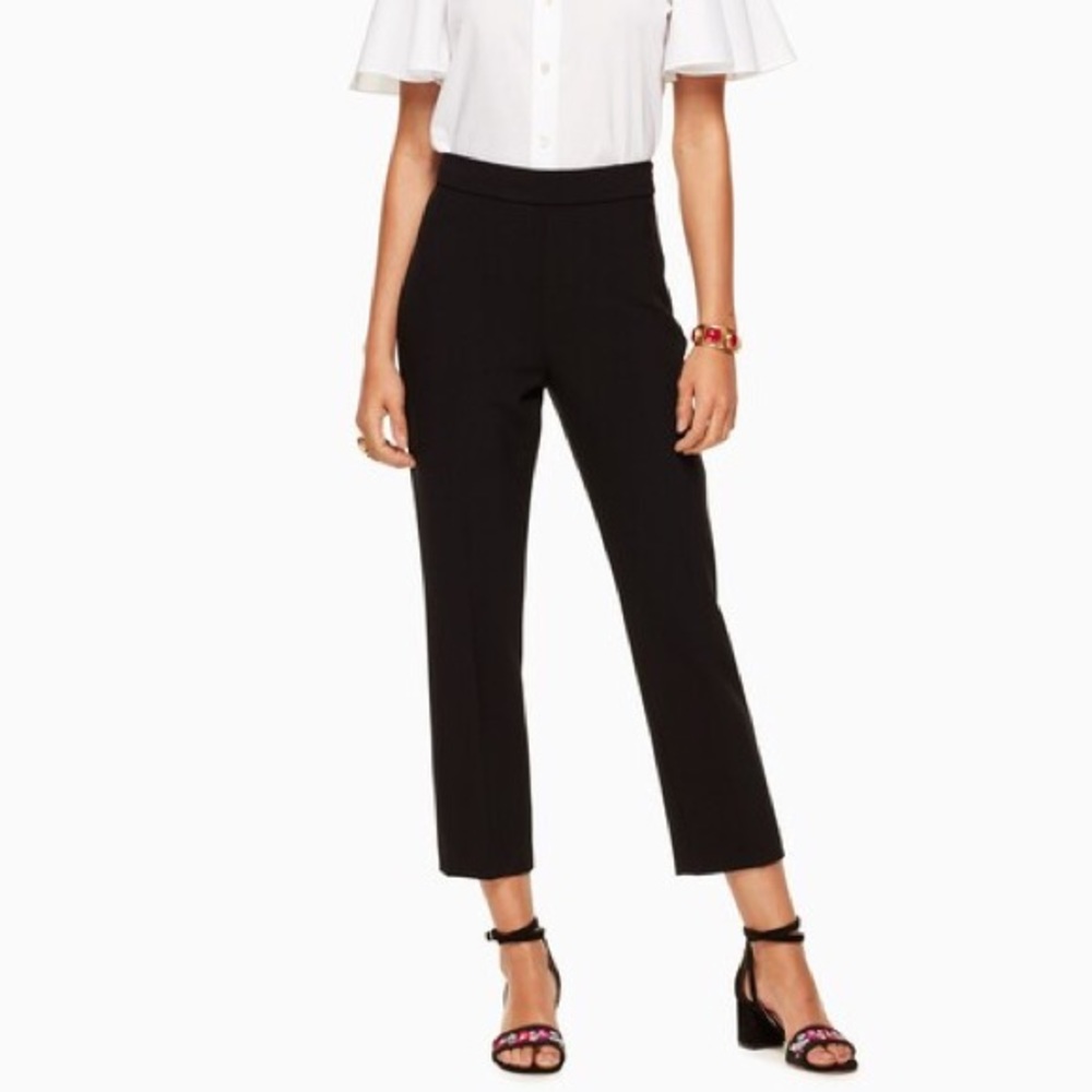 Kate Spade polished cigarette pants - business slacks trouser straight leg
